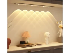 Vitrinen^LED-Unterbauleuchte Pir Sensor 150 lm 3000-6000 K CCT+ RGB 68,5 cm Silber