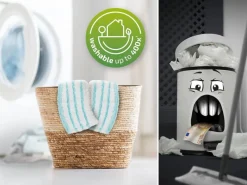 Leifheit 2er Set Wischbezug Profi XL 42 cm Bezug Glatte Böden