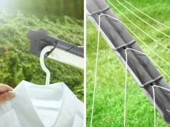 Leifheit Wäschespinne Linomatic Plus 60m Leine Wäscheständer höhenverstellbar