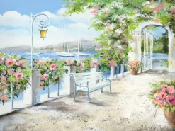 Pro Art Bilder^Leinwandbild Basic Anonymus Passagio di Lago 77 cm x 57 cm