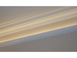 Decosa Zierprofile|Tapezierzubehör^Lichtleiste Karoline Weiß 61 mm x 29 mm Länge 2.000 mm