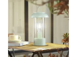 Lindby Laterne Yvette 10019857 Dimmbar Spritzwassergeschützt Modern in Grün aus Metall 1-flammig E27