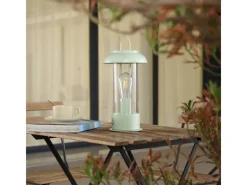 Lindby Laterne Yvette 10019857 Dimmbar Spritzwassergeschützt Modern in Grün aus Metall 1-flammig E27