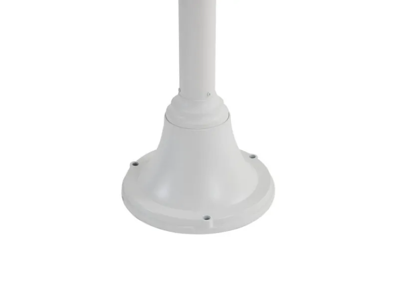 Lindby Laternen^Mastleuchte Außen Laterne Madea 10034012 Spritzwassergeschützt Modern in Weiß aus Aluminium 2-flammig E27