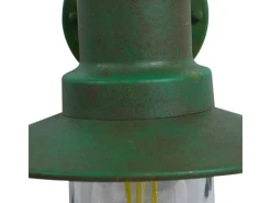 Lindby Laternen^Wandleuchte Außen Laterne Eloretta 10025907 Spritzwassergeschützt Landhaus Vintage Rustikal in Grün aus Metall 1-flammig E27