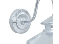 Lindby Wandleuchte Außen Laterne Naleta 10025904 Spritzwassergeschützt Vintage Industriell in Alu aus Metall 1-flammig E27