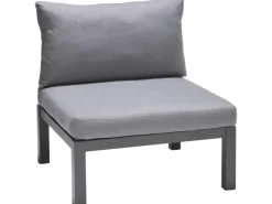 Möbelserien^Lounge-Sessel Bonlee aus Aluminium Grau