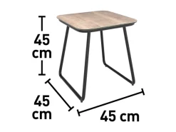 Lounge-Set Fullerton 3-teilig Wicker Stahl Anthrazit-Grau