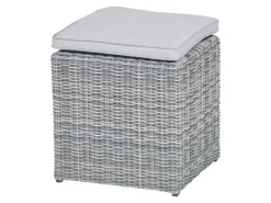 Lounge-Set mit Esstisch Vermont 6-teilig aus Polyrattan