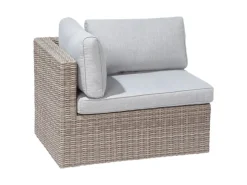 Lounge-Set Olea 5-teilig aus Polyrattan Sand
