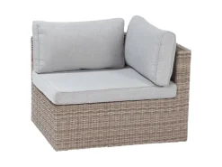 Lounge-Set Olea 5-teilig aus Polyrattan Sand