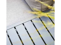 Hocker^Lounge-Set Willa 4-teilig aus Aluminium Anthrazit