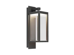 Lucande Laternen^LED Wandleuchte Außen Laterne Ferdinand 9619149 Spritzwassergeschützt Modern in Alu aus Aluminium 1-flammig