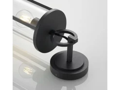 Lucande Laternen^Wandleuchte Außen Laterne Emmeline 9616162 Spritzwassergeschützt Modern in Schwarz aus Aluminium 1-flammig E27