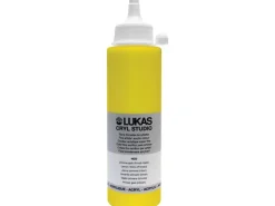 Bastelfarben^Lukas Cryl Studio Acrylfarbe Plastikflasche Zitronengelb (Primär-Gelb) 250ml