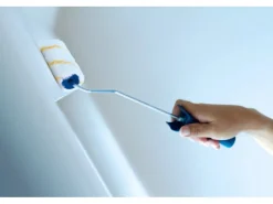 LUX-TOOLS Malerbedarf^LUX Goldfaden-Roller XL Bügel 2K-Softgriff Schwarz-Blau 10 cm