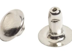 Bastelzubehör^LUX Hohlnieten 4 mm x 7 mm Vernickelt 20 Stück