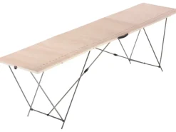 LUX-TOOLS LUX Holz-Tapeziertisch mit Stahl-Gestell