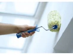 LUX-TOOLS Malerbedarf|Außen-Fassadenfarben^LUX Polyamid-Roller gepolstert 2K-Softgriff Schwarz-Blau 25 cm