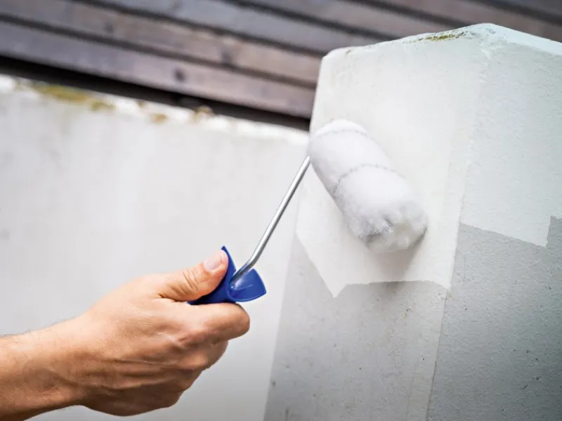 LUX-TOOLS PRO Malerbedarf^LUX PRO Farbroller Lacke Grau Ø 5,5 cm x 10 cm