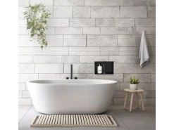 LuxeBath Regale Schwarz^Wandnische aus Edelstahl 20x30x10 cm Schwarz Duschnische mit Rahmen