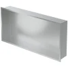LuxeBath Wandnische Edelstahl 60x30x10 cm Silber Duschnische Rahmen Einbauregal