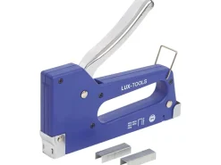 LUX-TOOLS Handtacker für Feindrahtklammern 6 mm - 14 mm Kunststoff