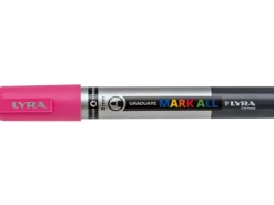 Lyra Mark All Marker für alle Oberflächen Permanent Rundspitze 2mm Rosa