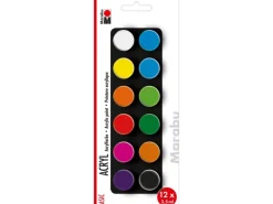 Marabu Acrylfarben-Set Basic 12 x 35 ml