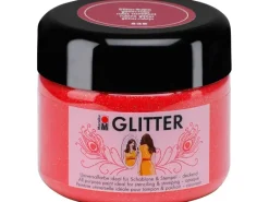 Kreative Wandgestaltung|Schablonieren^Marabu Glitter deckend 225 ml Glitter-