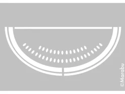 Marabu Schablone 10 x 15 cm Watermelon