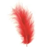 Schmuckbasteln^Marabufedern Rot 15 Stück
