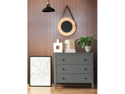 Marburg Vliestapete Akustikpaneel-Muster Metalloptik 10,05 m x 0,53 m Kupfer