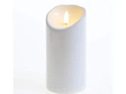 MARELIDA Laternen|Kerzen^LED Kerze Für Außen Terrasse Balkon Garten 3D Flamme Flackernd Timer H 15cm