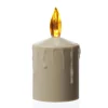 MARELIDA Kerzen|Laternen^LED Kerze Grabkerze Grablicht Für Laternen H 11,5cm Lichtsensor Bis 500h Beige