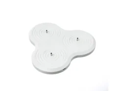 MARELIDA LED Kerzenset LISA Rustik Optik Echtwachskerzen Wiederaufladbar Grau 3er Set