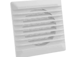 Marley Lüftungsgitter 140 x 140 mm mit Fliegengaze Weiß