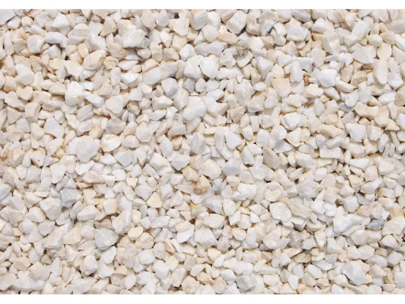 Scherf Marmorsplitt Matt-Weiß 8 - 12 mm 10 kg PE-Sack