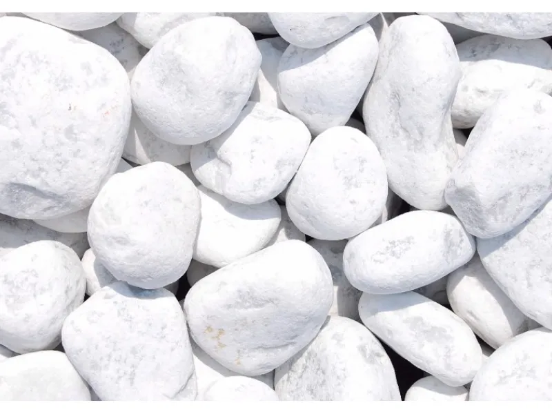 Scherf Zimmerbrunnen^Marmorzierkiesel Carrara Weiß 60 - 100 mm 1000 kg Big-Bag