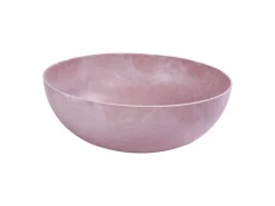 Vogeltränken^matches21 HOME&HOBBY Pflanzschale für Draussen in Alt-Rosa Marmoriert 25 x 9 cm