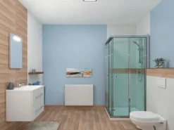 Weißlacke^Maximus Waschbeckenunterschrank Cheese 60 cm mit 2 Schubladen