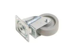 Möbel-Lenkrolle mit Platte und Softrad Ø 45 mm 40 kg