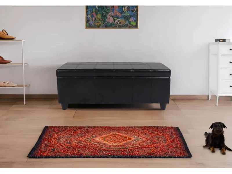 MCW Aufbewahrung^Aufbewahrungs-Truhe Kriens Leder/Kunstleder 112x45x45cm