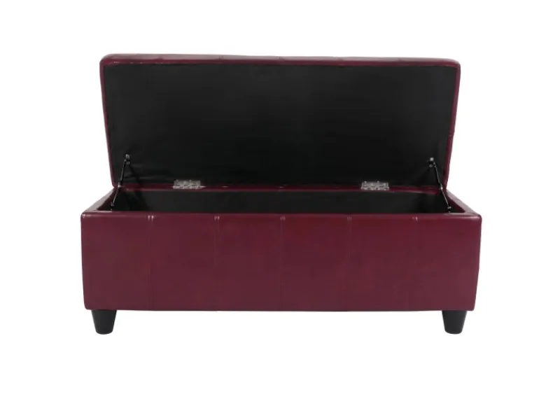 MCW Aufbewahrung^Aufbewahrungs-Truhe Kriens Leder/Kunstleder 112x45x45cm