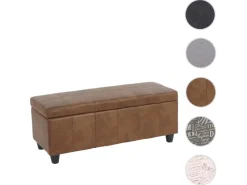 MCW Aufbewahrungs-Truhe Kriens Stoff/Textil 45x114x45cm Wildlederimitat