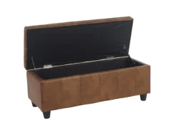 MCW Aufbewahrungs-Truhe Kriens Stoff/Textil 45x114x45cm Wildlederimitat