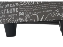 MCW Aufbewahrung^Aufbewahrungs-Truhe Kriens Stoff/Textil 45x114x45cm Schriftzug