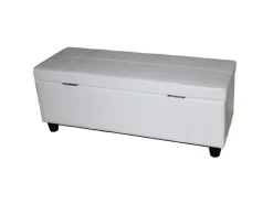 MCW Aufbewahrung^Aufbewahrungs-Truhe Kriens Leder/Kunstleder 112x45x45cm