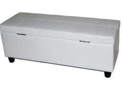 MCW Aufbewahrung^Aufbewahrungs-Truhe Kriens Leder/Kunstleder 112x45x45cm