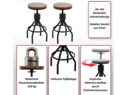 MCW Barhocker N17 2er-Set